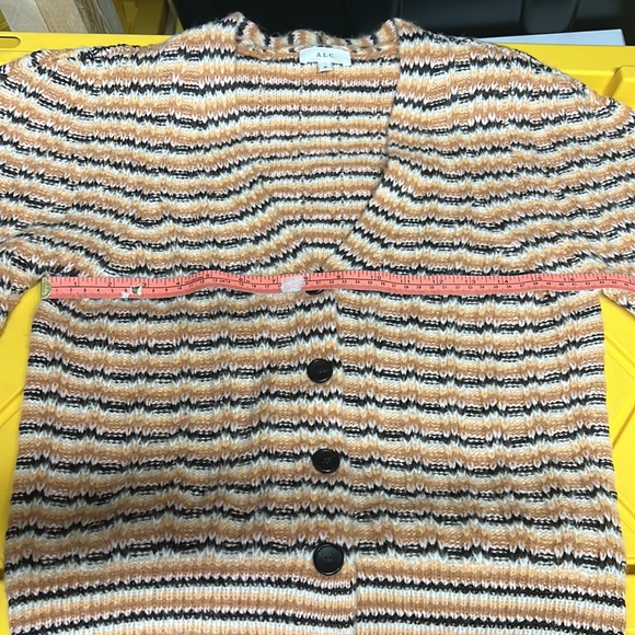 A.L.C. Rebekah striped ribbed wool-blend cardigan - Picture 16 of 16